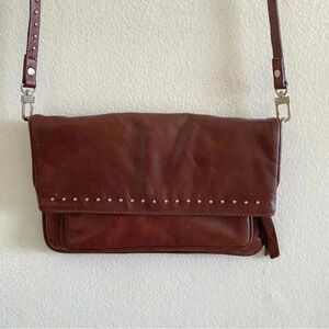 LATICO Small Studded Crossbody Bag Brown